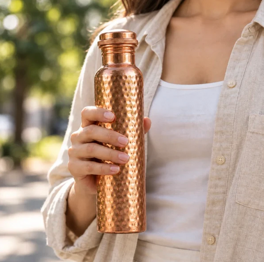 Ayurvedic Copper Plated Sports Water Bottle