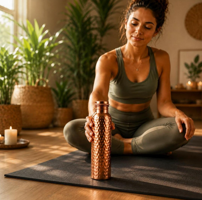 Ayurvedic Copper Plated Sports Water Bottle